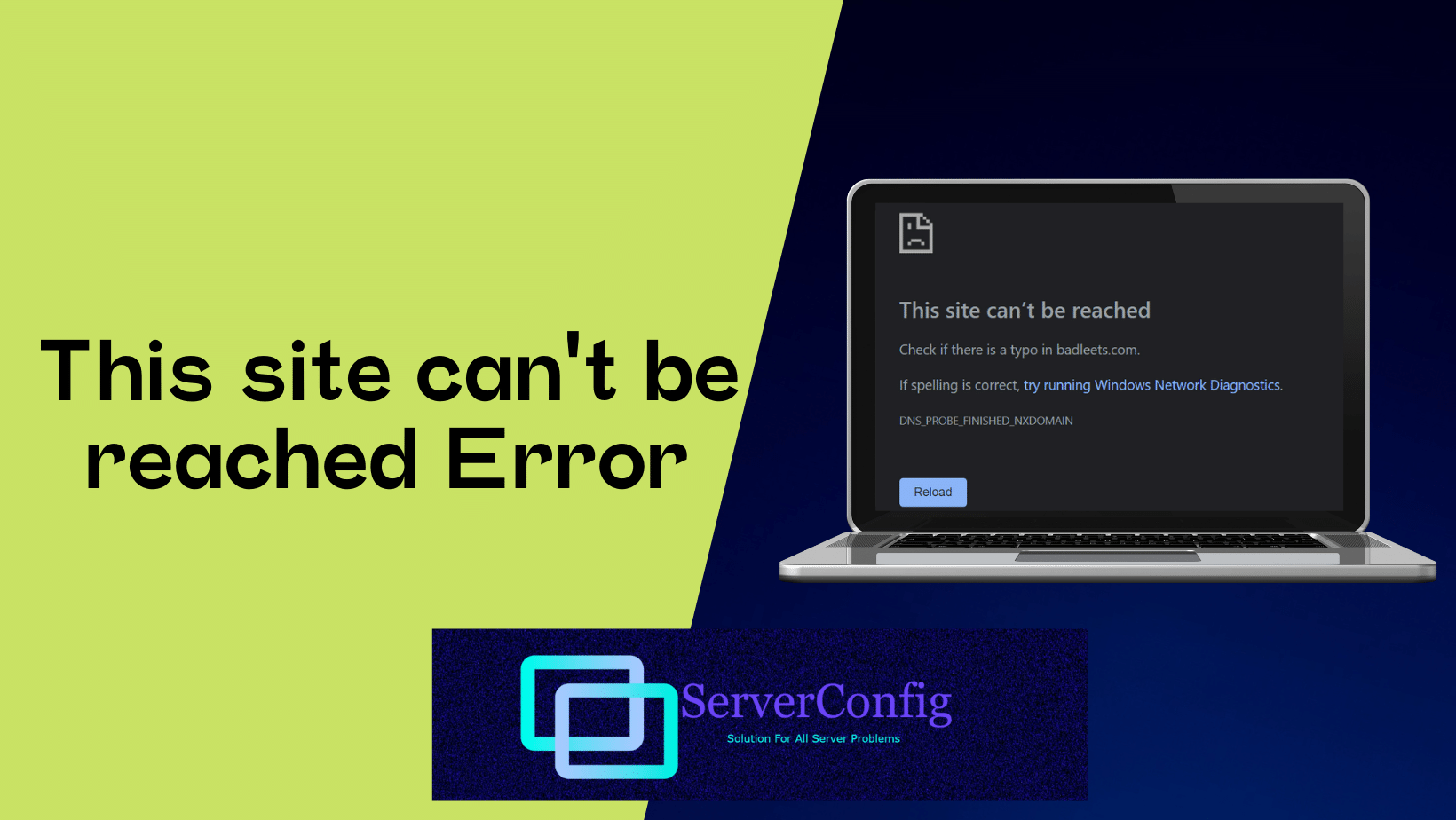 This site can’t be reached Error