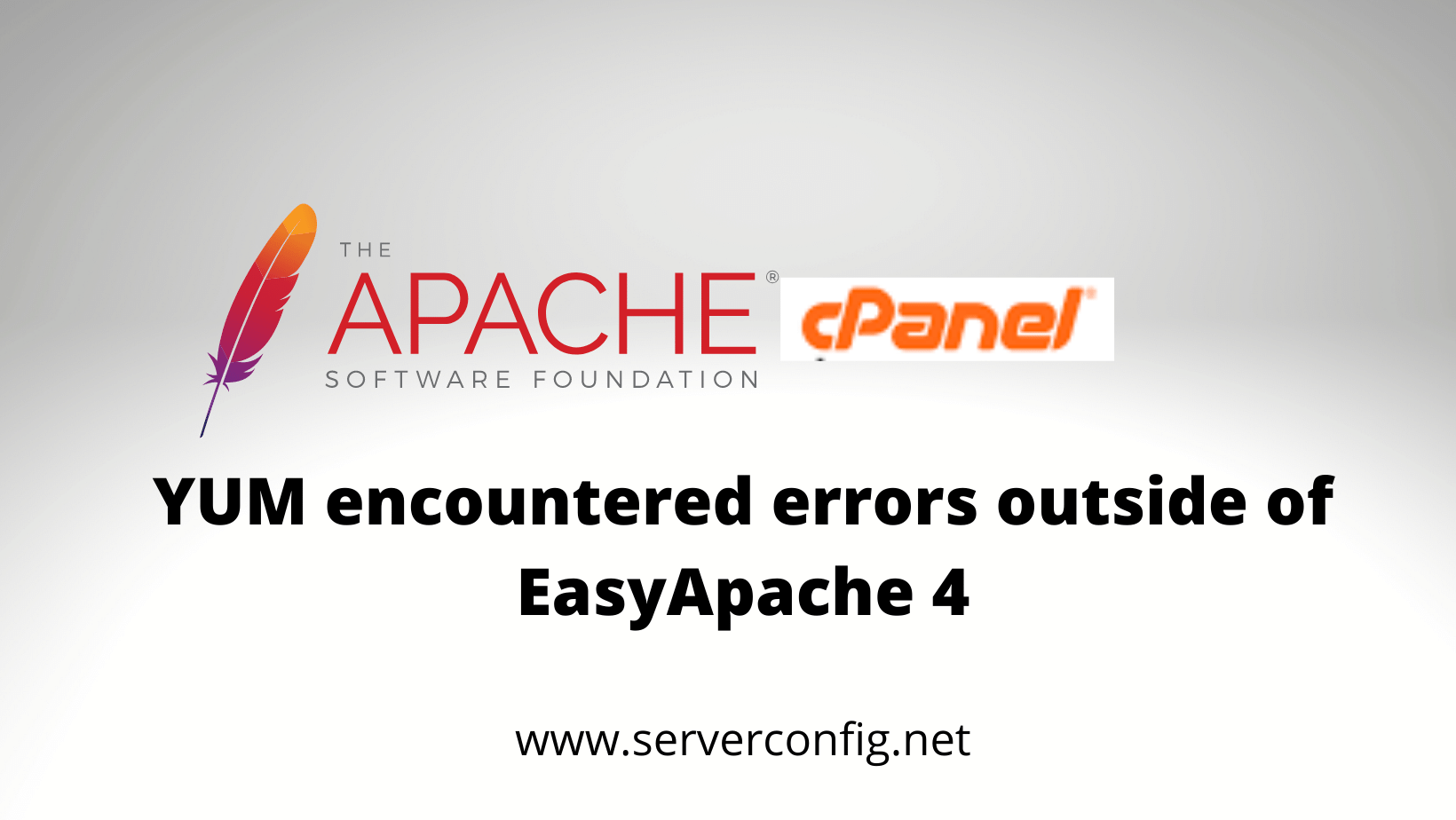 YUM encountered errors outside of EasyApache 4